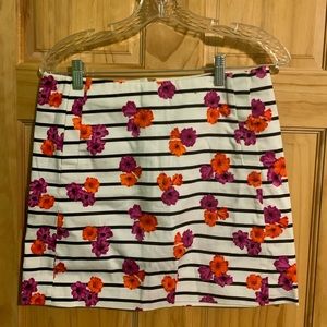 NWOT JCREW Floral mini skirt